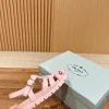 Prada Triangle Buckle Sandals