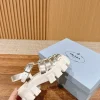 Prada Triangle Buckle Sandals