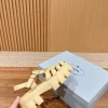 Prada Triangle Buckle Sandals
